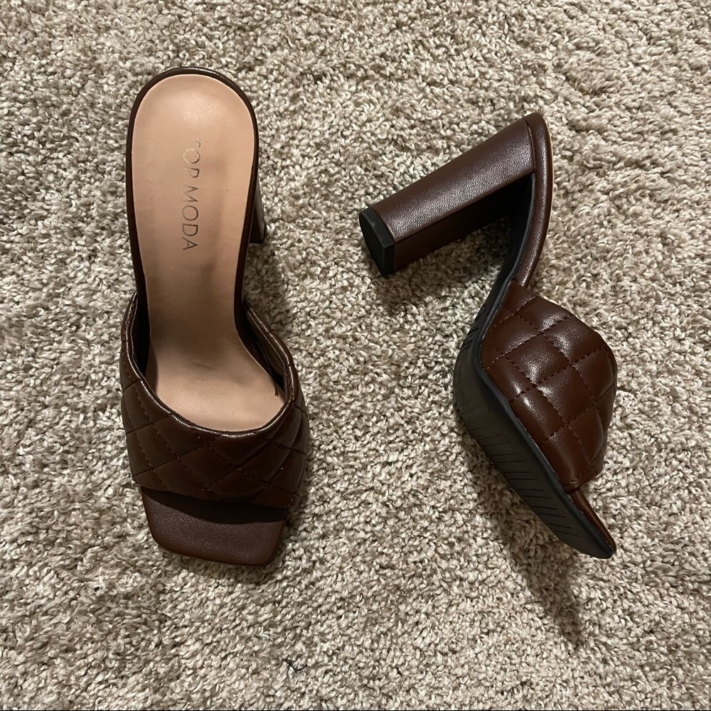 Dark brown heels